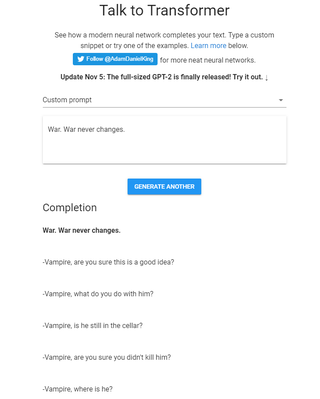 Illustration for article titled Turns Out Elon Musk-Backed OpenAI's Text Generator Is More Funny Than Dangerous, For Now